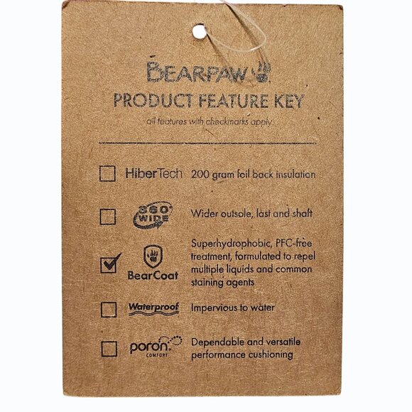 Bear Paw Short Pull On  Booties Toddler Size 9 New w Tags READ - Picture 8 of 11